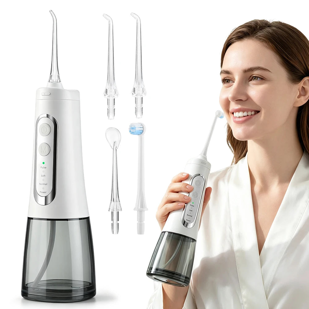 USB Rechargeable Water Flosser Oral Irrigator Dental Cleaner - 1