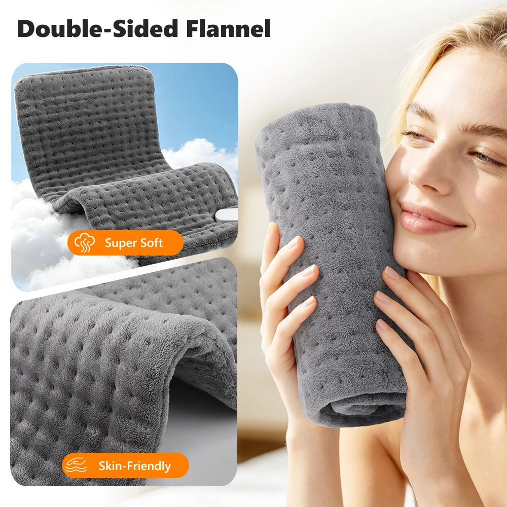 Electric Heating Pad Flannel Thermal Mat Pain Relief - 13