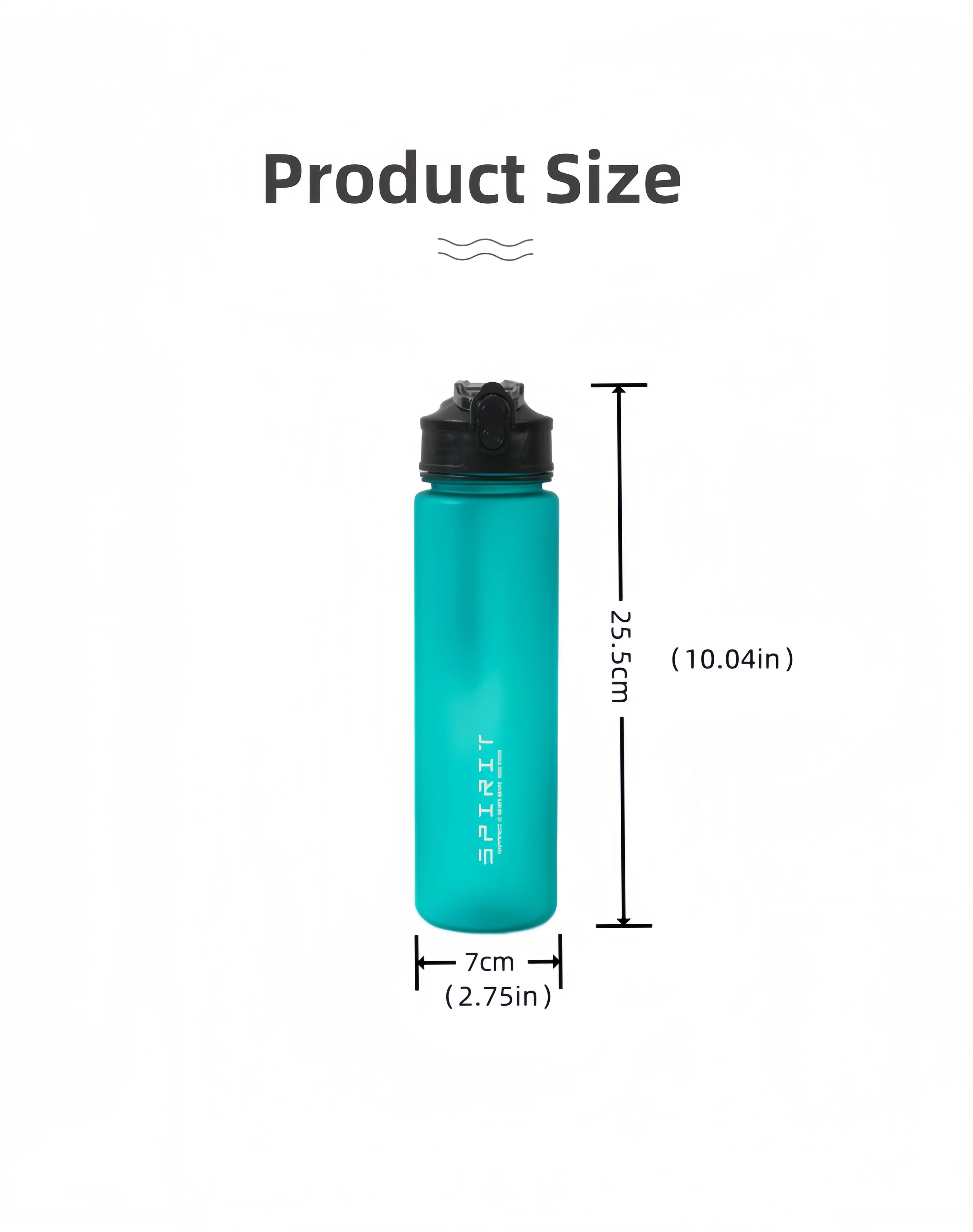 750ml Leak Proof Sports Water Bottle BPA Free Fitness Gym Travel Jug - 14