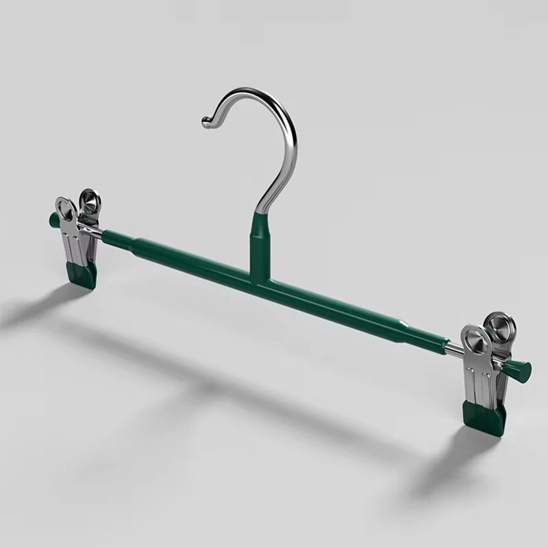 Non-Slip Stainless Steel Pants Hangers with Clips for Skirts and Jeans - 9