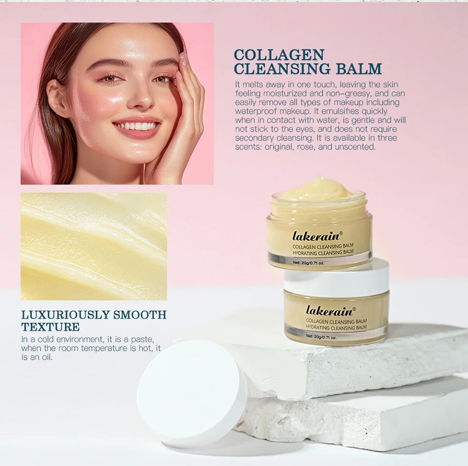Lakerain Collagen Cleansing Balm Makeup Remover & Deep Cleanser