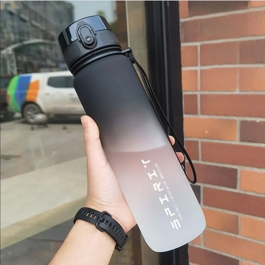 Fantia Motivational Sports Water Bottle Leak Proof Gym Jug 500ml 1000ml
