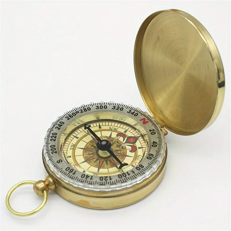 5 Pack Mini Pocket Compass Glow in the Dark Navigation Survival Tool