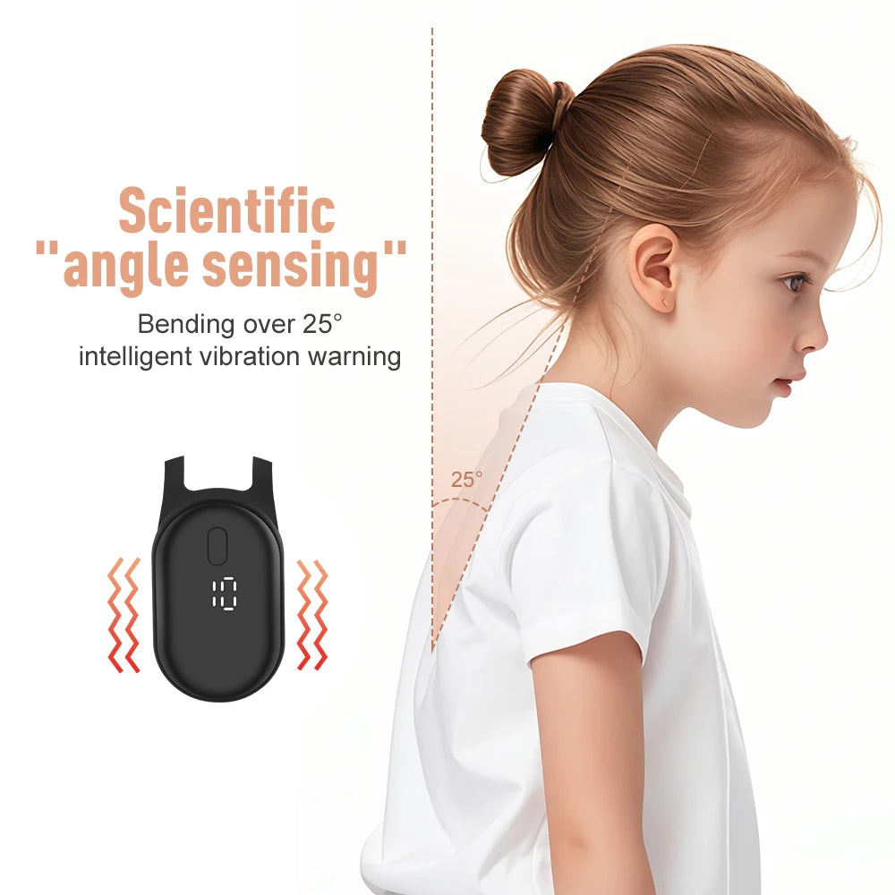 Smart Posture Corrector LCD Display Back Brace Vibration Reminder