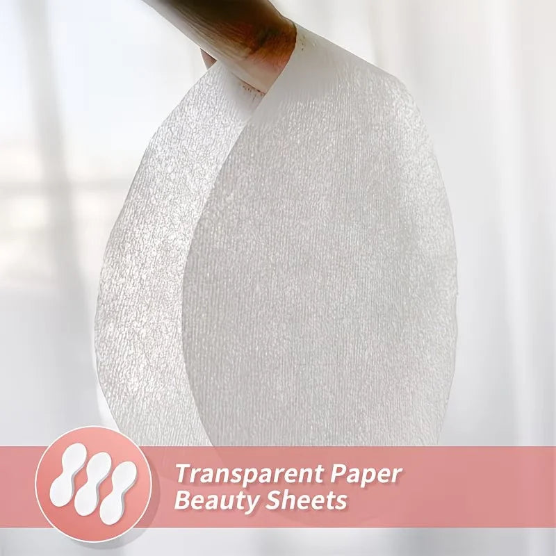 Disposable Eye Mask Paper Pads Ultrathin Cotton Spa Skincare Sheets - 4