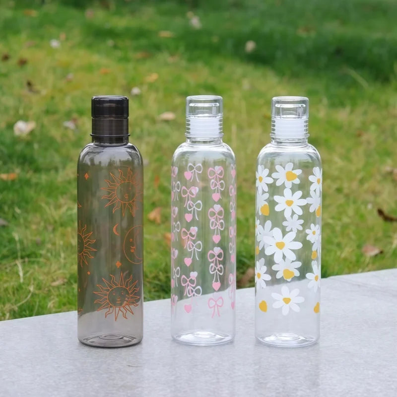 480ml Portable Plastic Water Bottle Minimalist Sports Drink Cup - 1