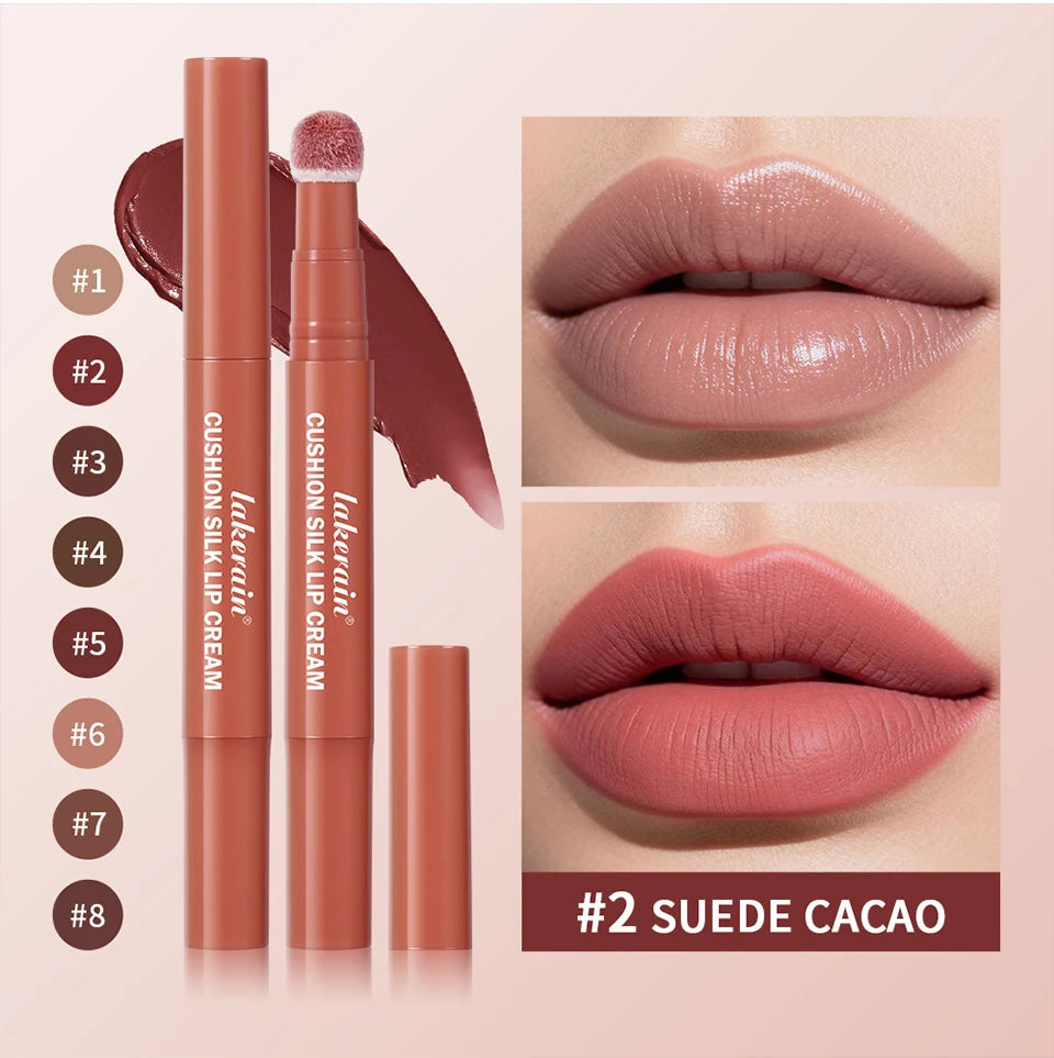 Lakerain Cushion Silk Lip Cream Matte Velvet Lip Glaze Blush - 11