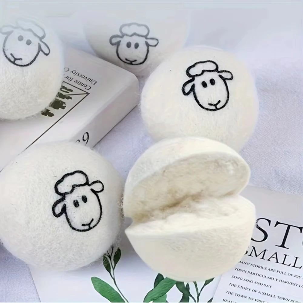 Reusable Wool Dryer Balls Laundry Softener and Quick Dry Laundry Tool