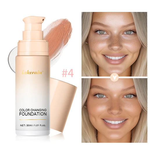 Color Changing Liquid Foundation Waterproof Concealer Makeup Cosmetic