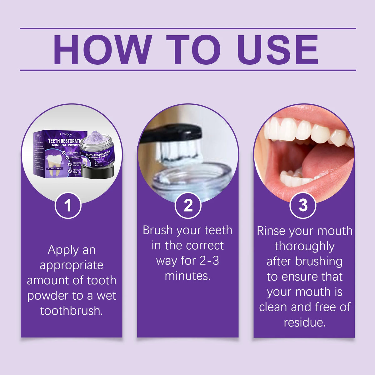 Teeth Whitening Powder Stain Remover Tooth Polish