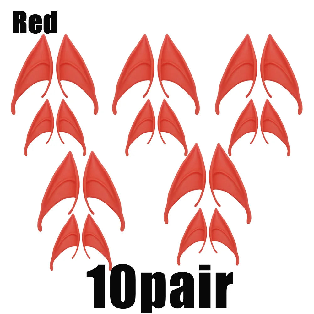 Elf Ears Cosplay Costume Accessories Fairy Angel Party Props 1 10 Pairs - 28