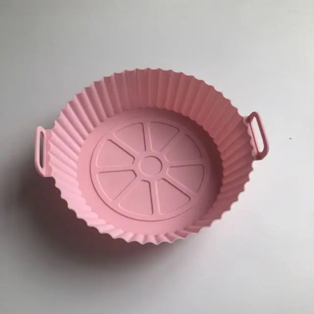 Reusable Silicone Air Fryer Liner Non-Stick Baking Tray Basket Pot - 35