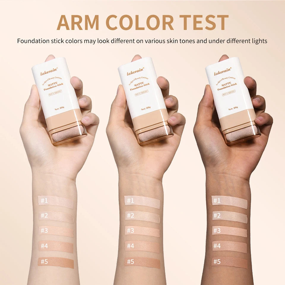Matte Foundation Stick With Brush Concealer Makeup - 14