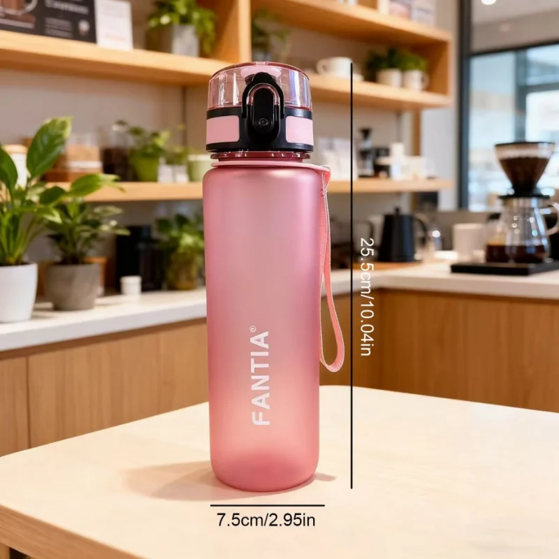 Fantia 700ml Portable Sport Water Bottle Reusable BPA Free Matte Flask