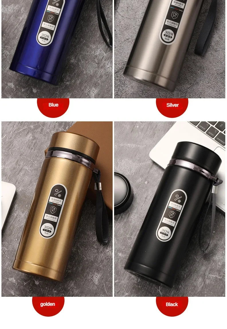 SoftAura Smart Thermos Bottle LED Temperature Display Vacuum Flask 1L - 17