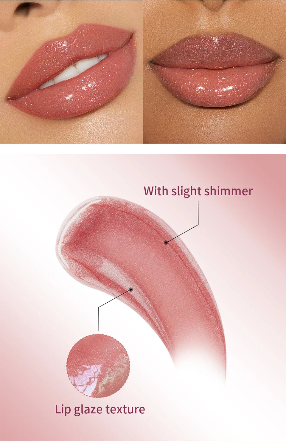 Shimmer Liquid Lip Gloss Moisturizing Lip Luminizer Tint - 13