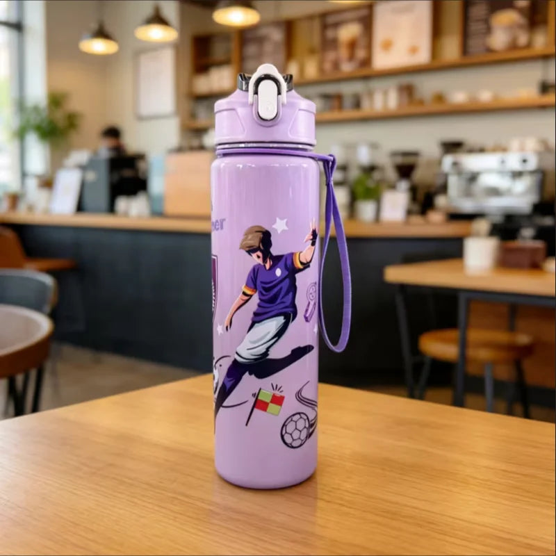 750ml Sports Water Bottle Leakproof BPA Free Gym Travel Cup with Straw