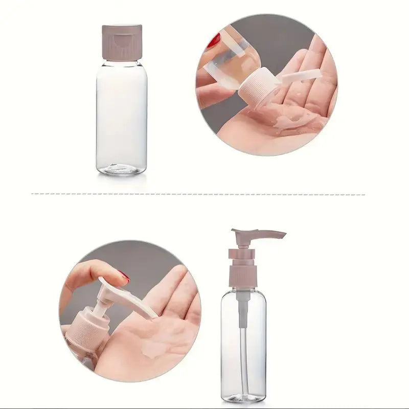 11 Piece Travel Bottle Set Leak Proof Toiletry Container Kit - 4