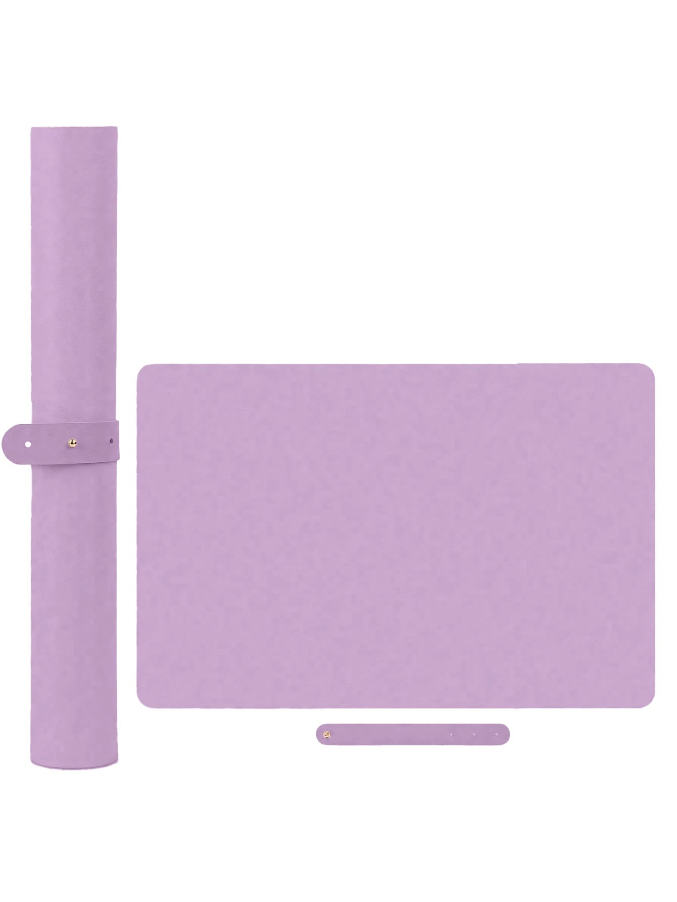 Pink Nail Art Table Mat Foldable PU Leather Manicure Desk Pad - 25