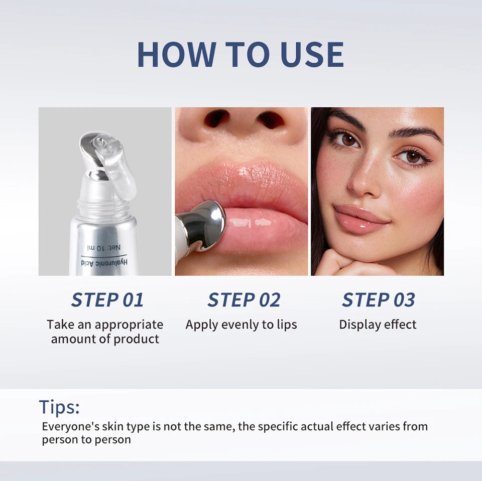Hyaluronic Acid Plump Lip Oil Hydrating Gloss Treatment