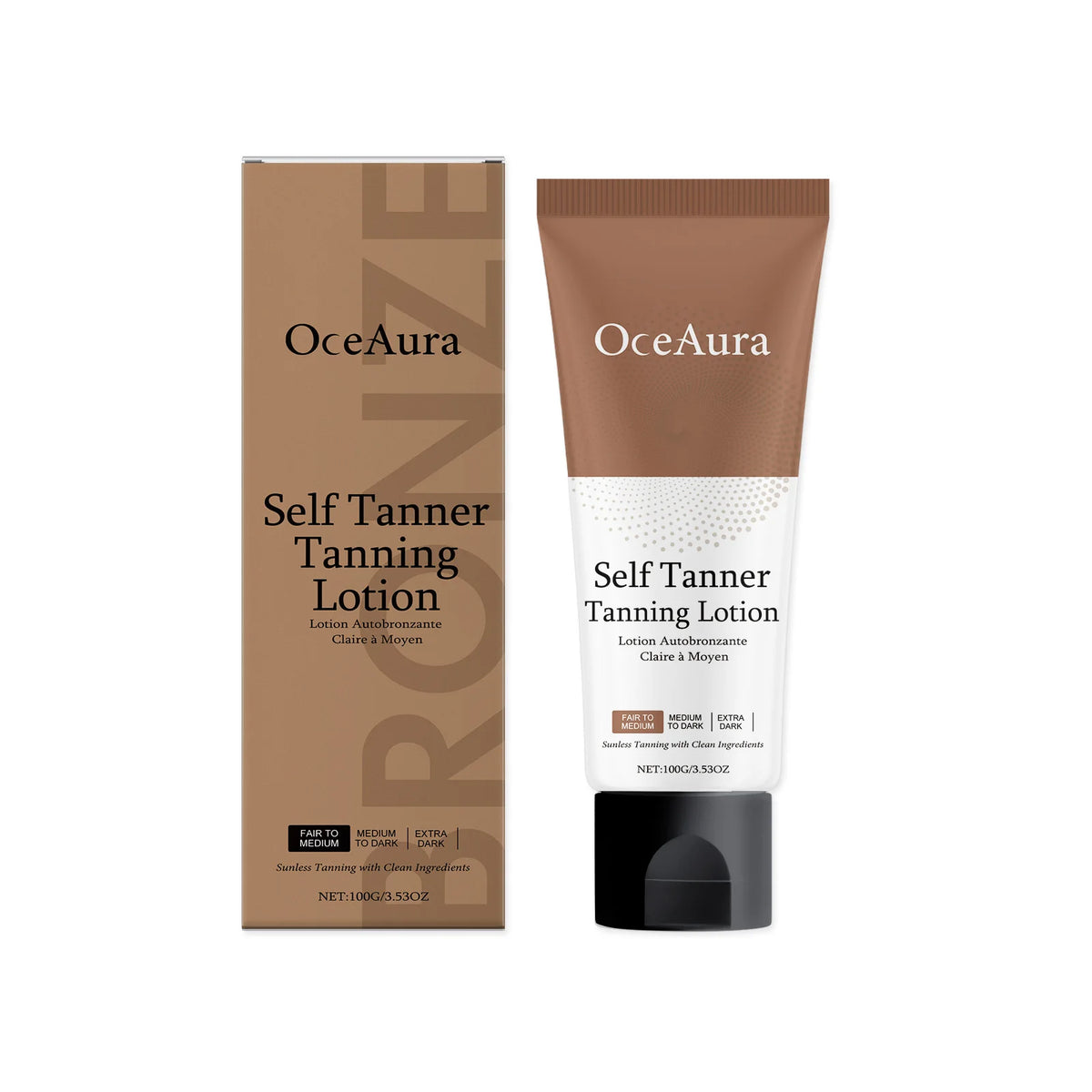 Self Tanner Tanning Lotion Sunless Fake Tan Cream Natural Bronze