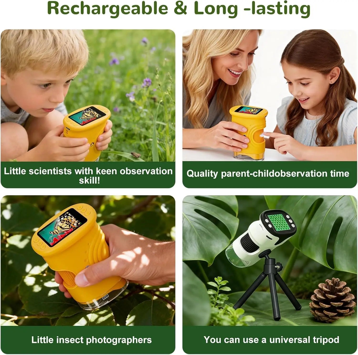 Handheld Digital Microscope for Kids Portable Science Toy - 5