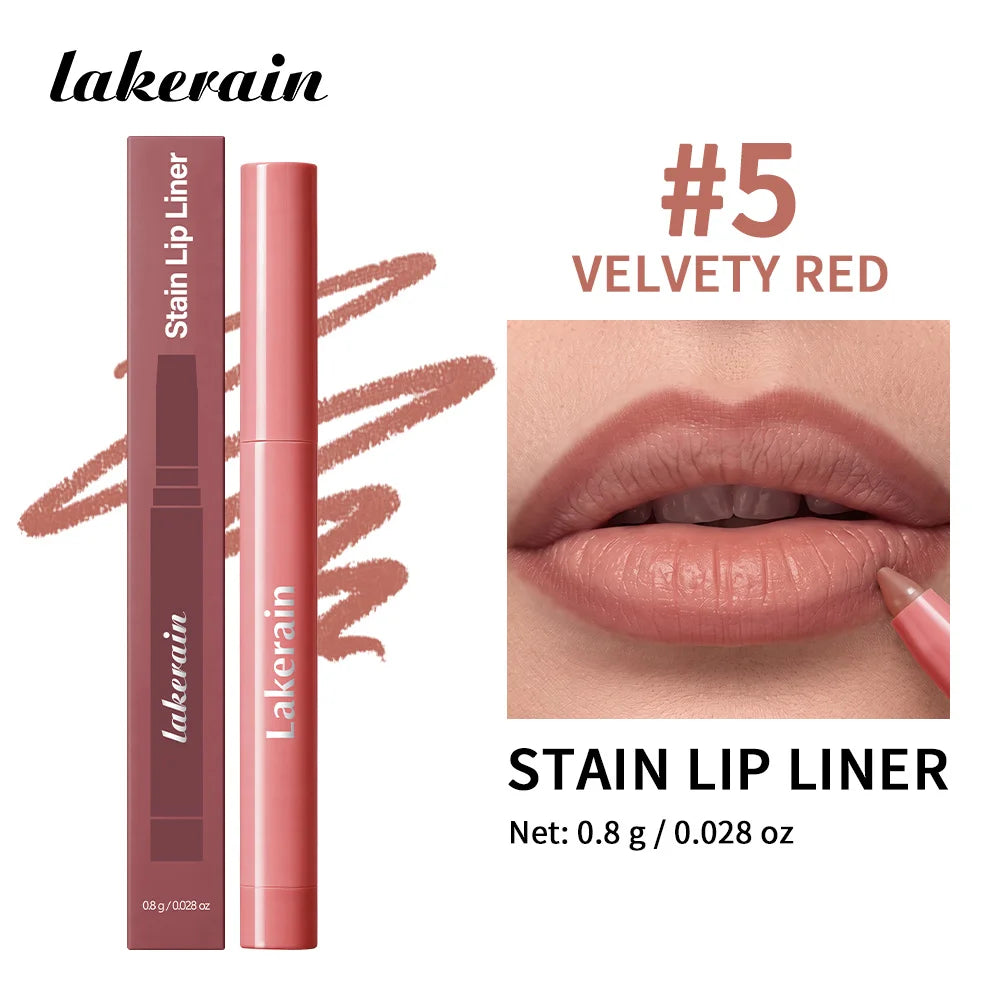 Stain Lip Liner Pencil Waterproof Long Lasting Matte Lip Contour Pen