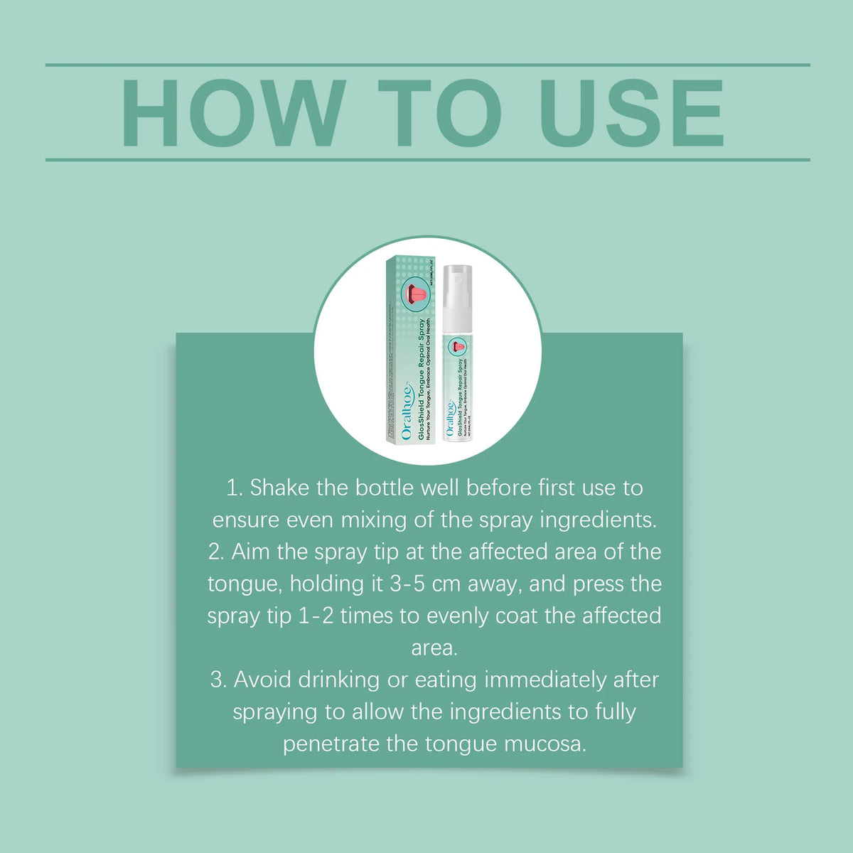 Tongue Repair Spray for Coated Tongue and Bad Breath Relief