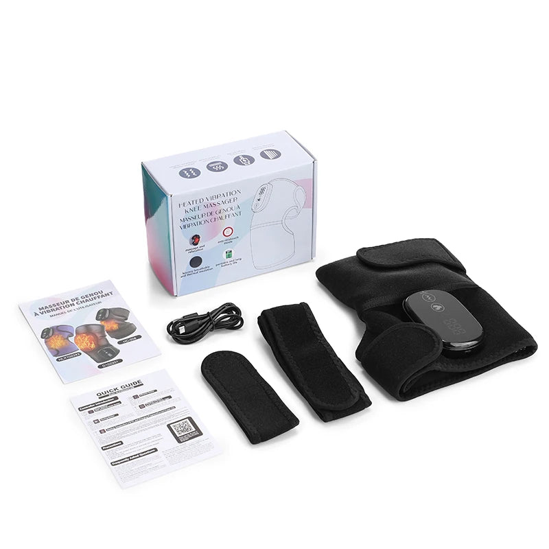 Cordless Heated Knee Massager and Heating Pad