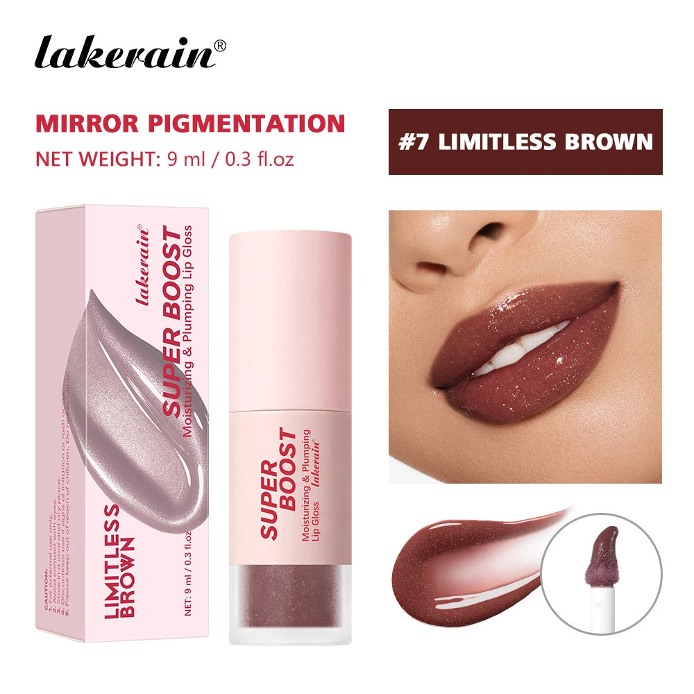 Lakerain Plumping Lip Gloss Hydrating Mirror Shine Lip Gloss - 19