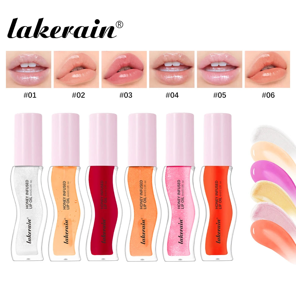 Lakerain Honey Infused Moisturizing Lip Gloss Oil - 24