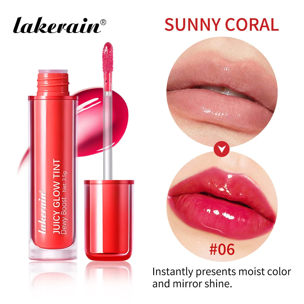 Lakerain Mirror Lip Glow Tint Juicy Gloss Lip Stain