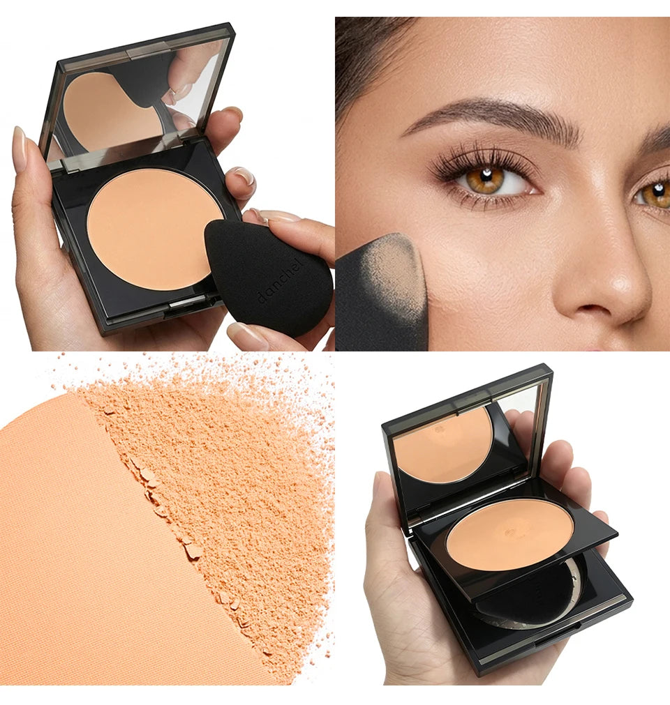 Soft Matte Pressed Powder Oil Control Setting Powder Face Makeup - 17