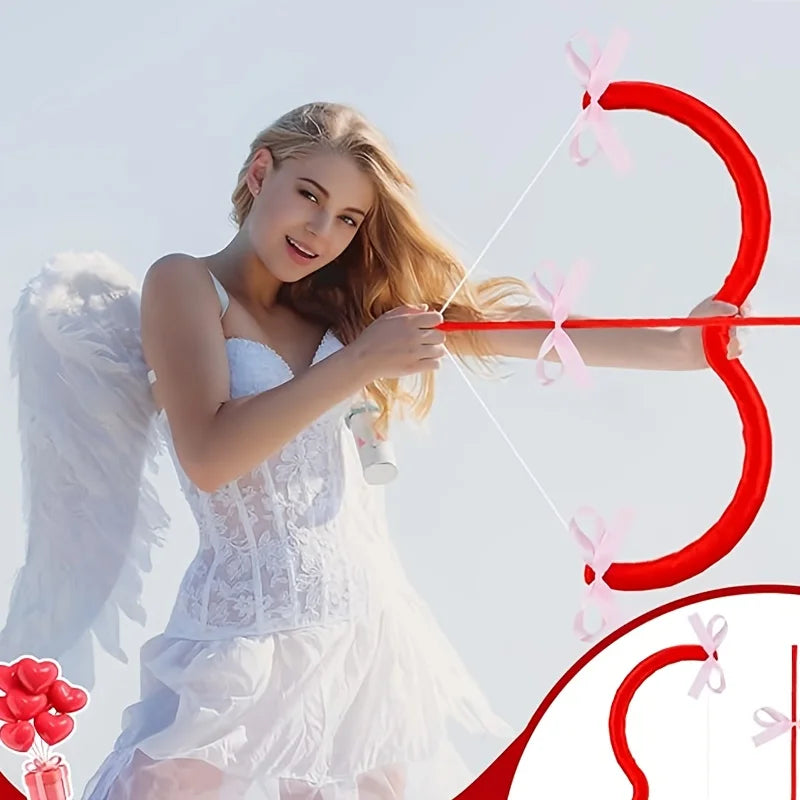 2pc Cupid Bow and Arrow Set Valentine Costume Cosplay Photo Props