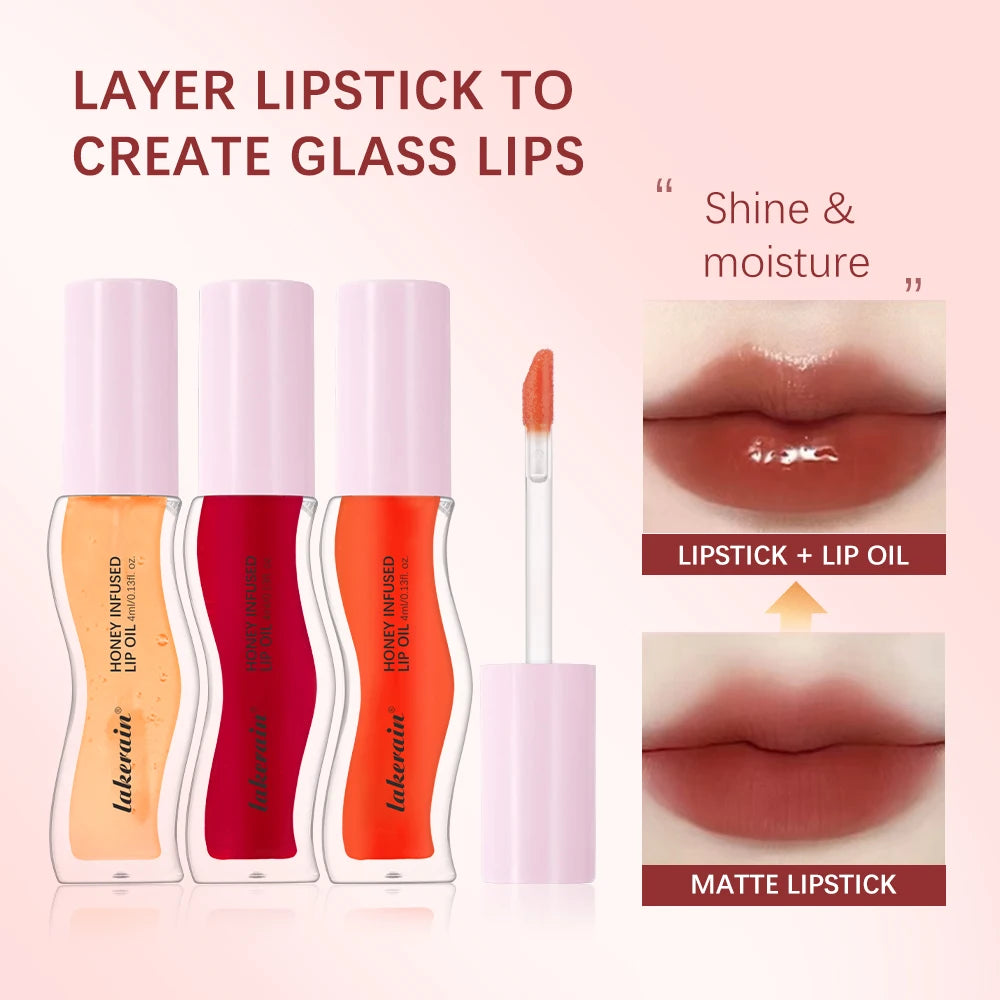 Lakerain Honey Infused Moisturizing Lip Gloss Oil