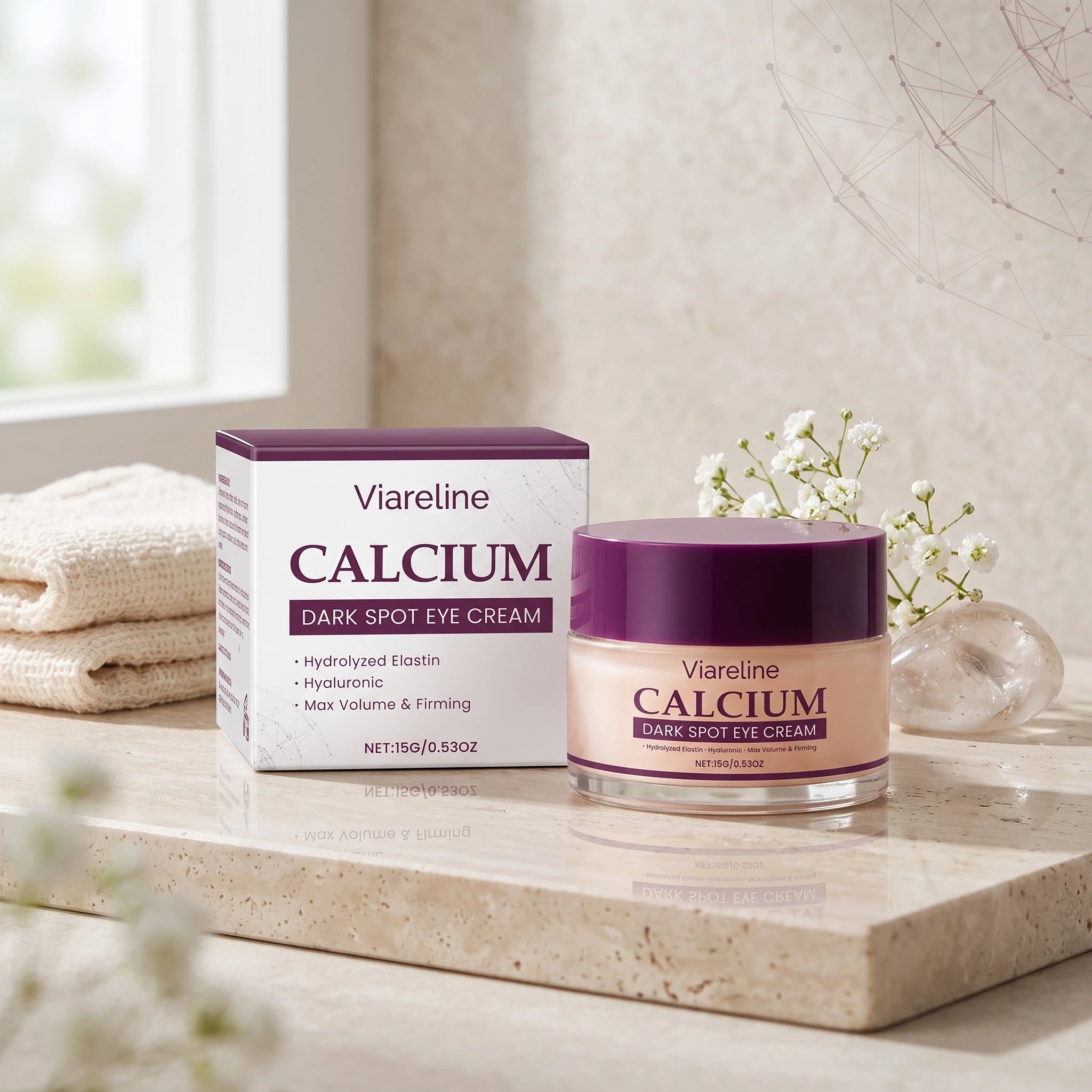 Calcium Eye Cream Dark Circles Firming Repair Cream - 3