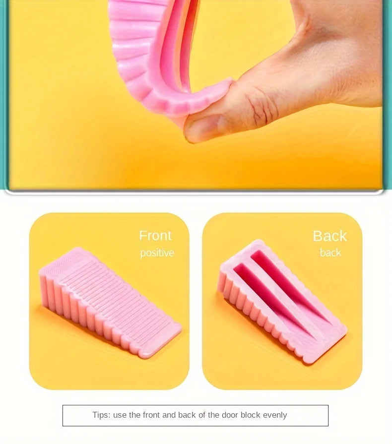 Silicone Door Stop Wedge Heavy Duty Non Slip Floor Protector Door Stopper