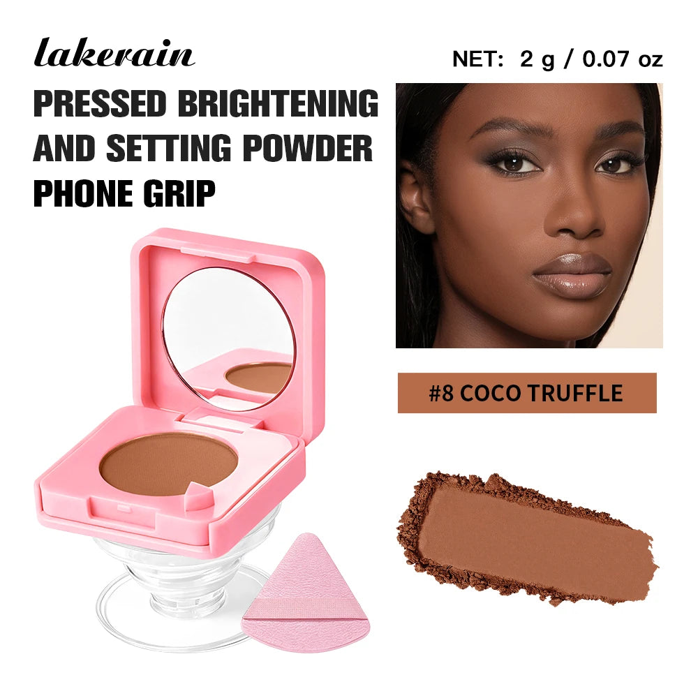 2 in 1 Pressed Powder and Phone Grip Oil Control Compact Makeup - 26