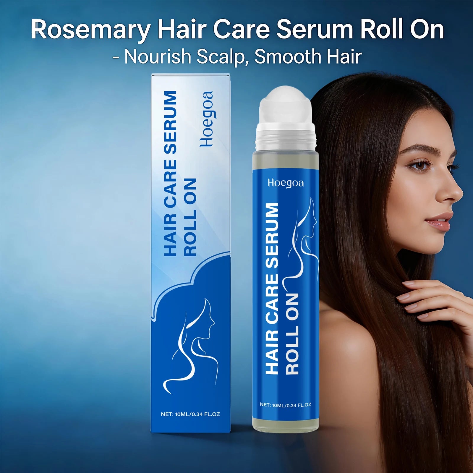 Rosemary Hair Growth Serum Roll-on Scalp Nourishing Hair Roller - 4