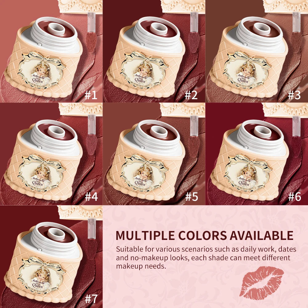 Strawberry Cake Lip Mud Matte Velvet Lipstick - 3