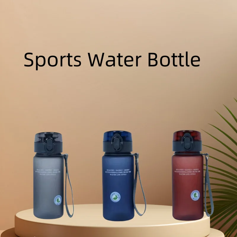 400ml Leak Proof Sports Water Bottle BPA Free Fitness Hydration Flask - 1