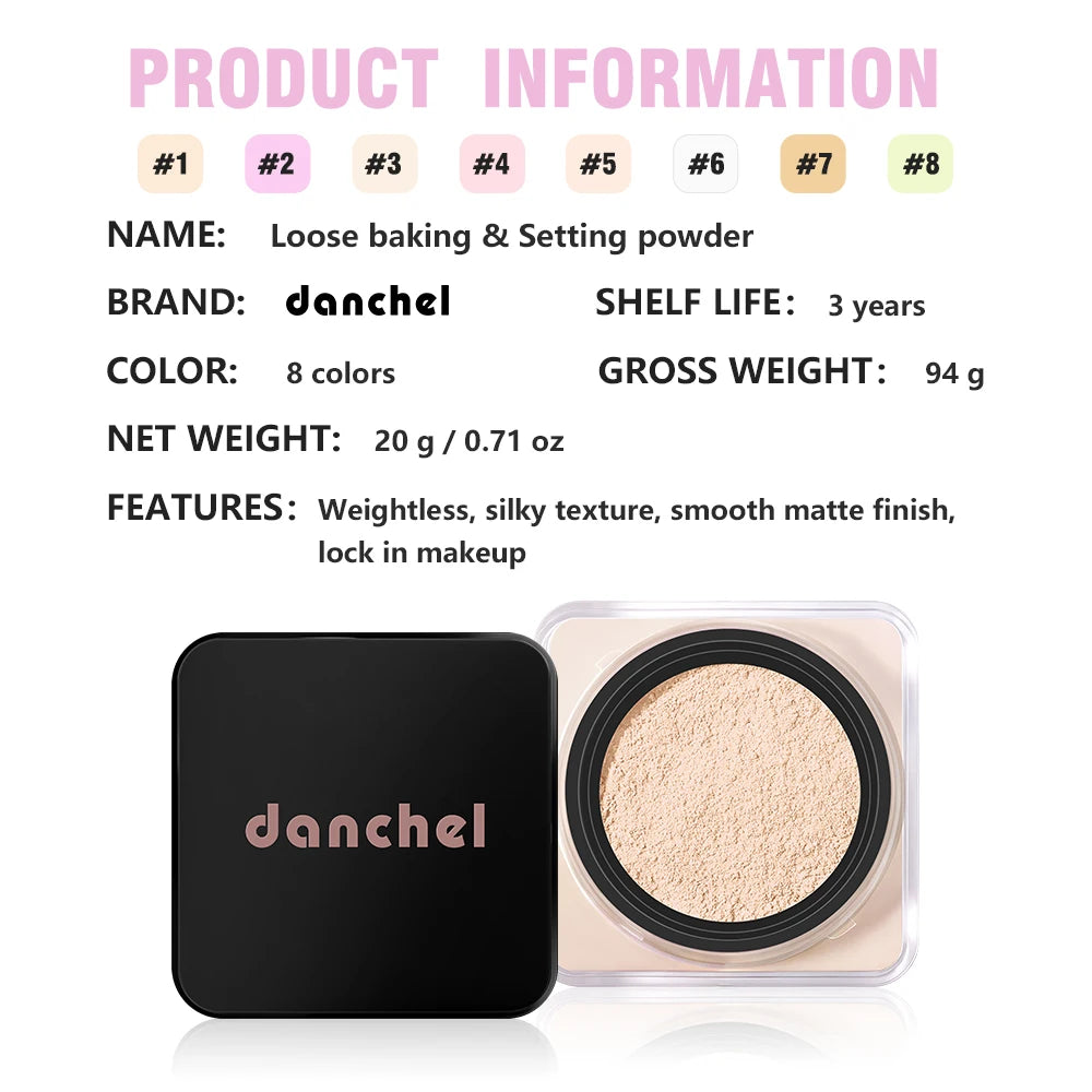 Matte Loose Setting Powder Oil Control Waterproof Face Makeup - 16