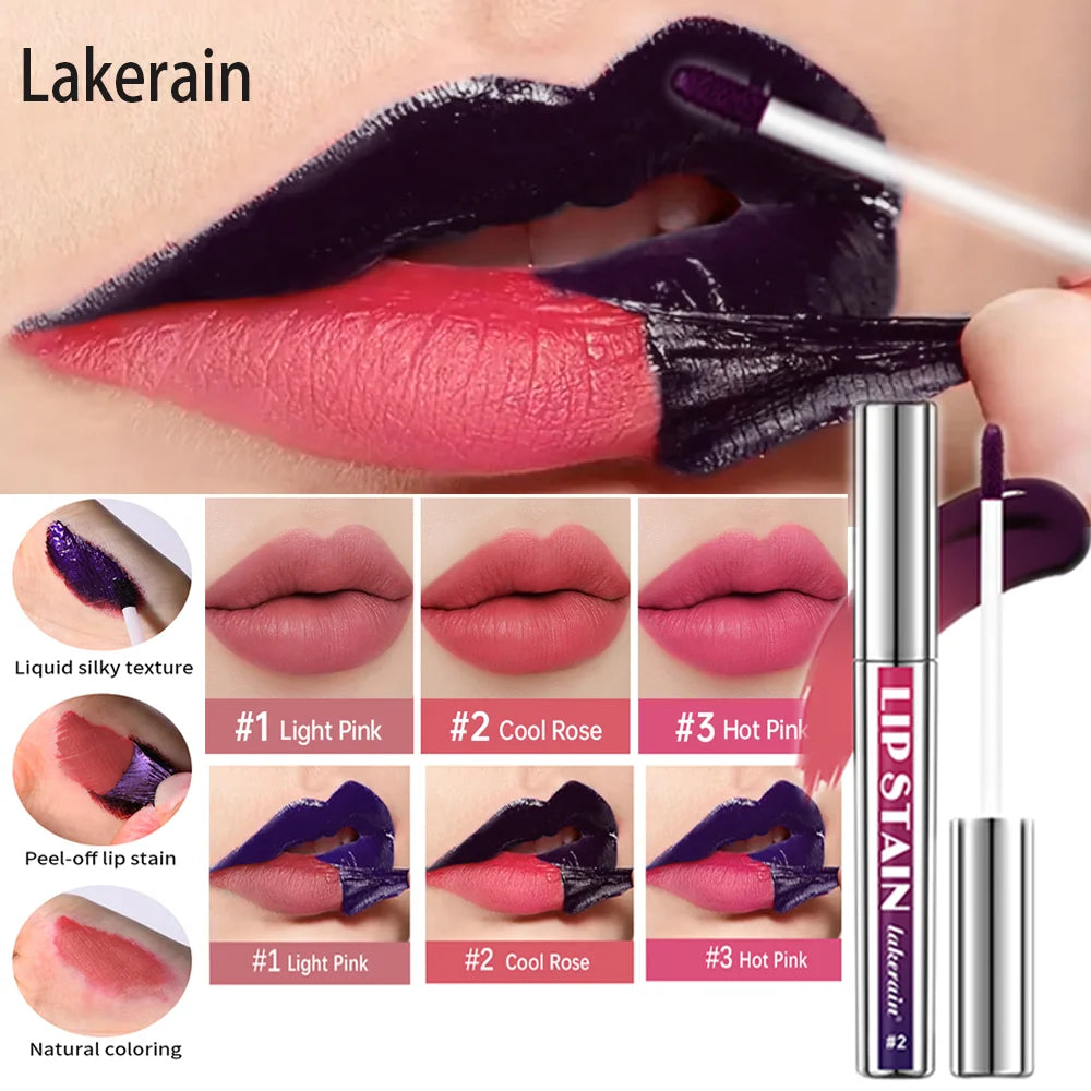 Peel Off Lip Stain Long Lasting Transfer Proof Tint Kit - 1