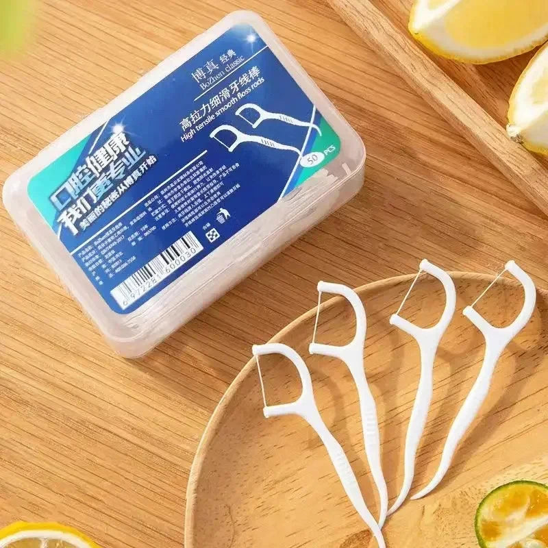 Portable Disposable Dental Floss Picks Toothpick Dispenser - 18