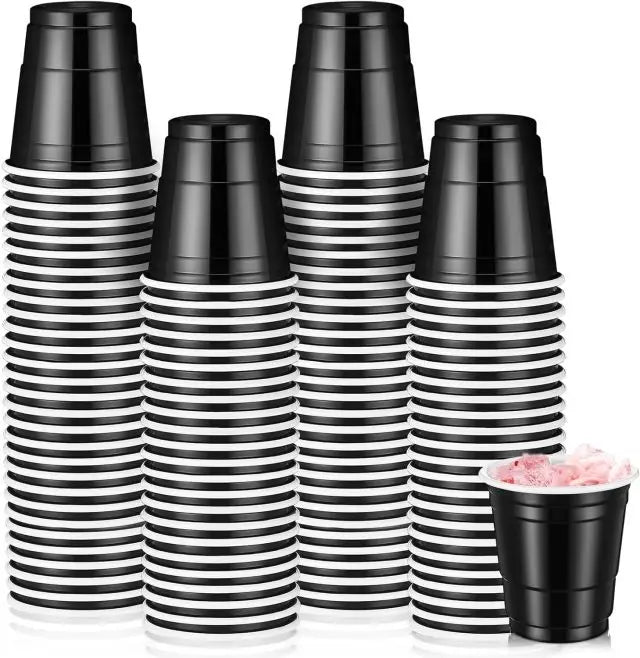 20-60Pc Disposable Plastic Party Shot Cups 2oz Small Drinking Tumblers - 10