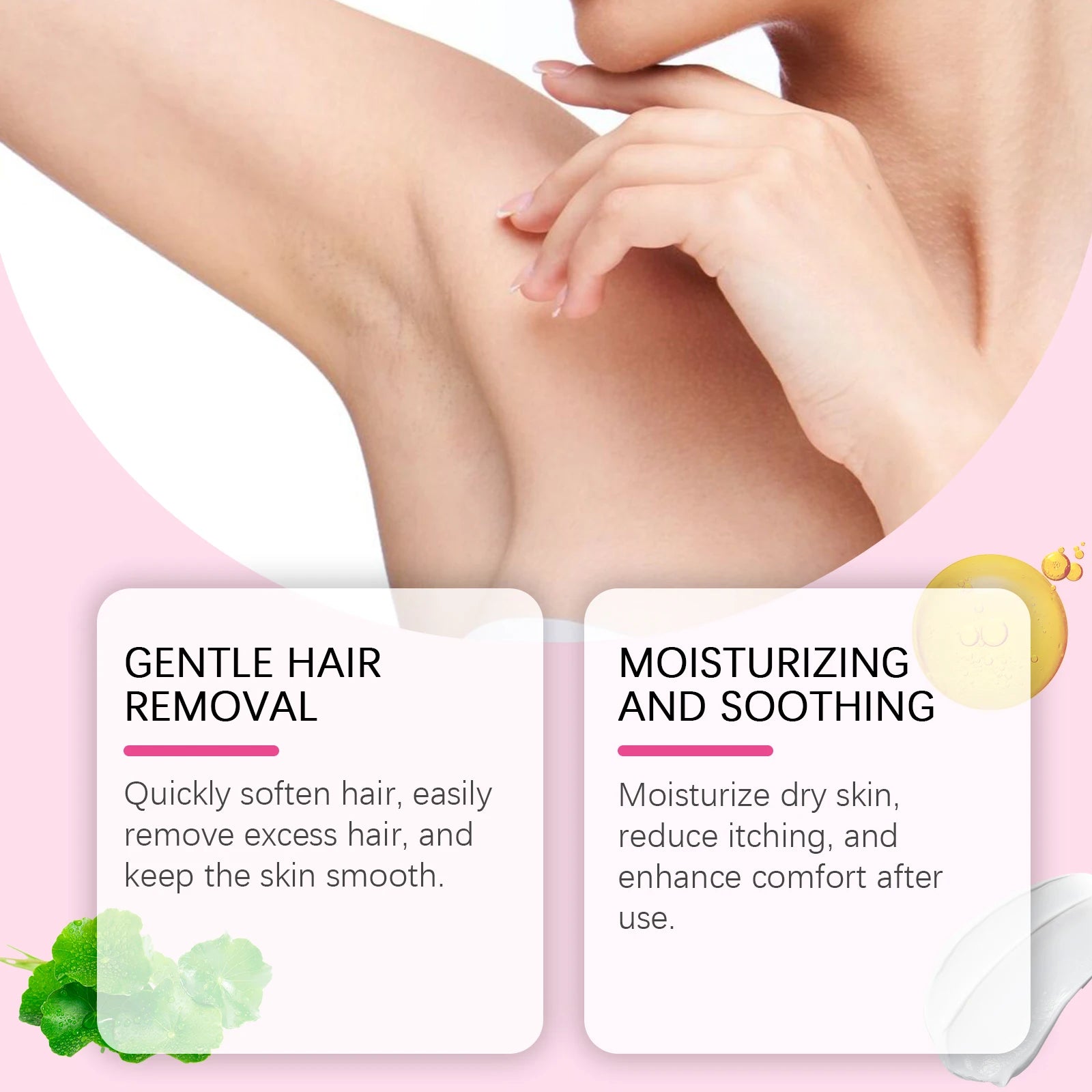 Body Hair Removal Cream Intimate Depilatory Shaving Care Oil - 9