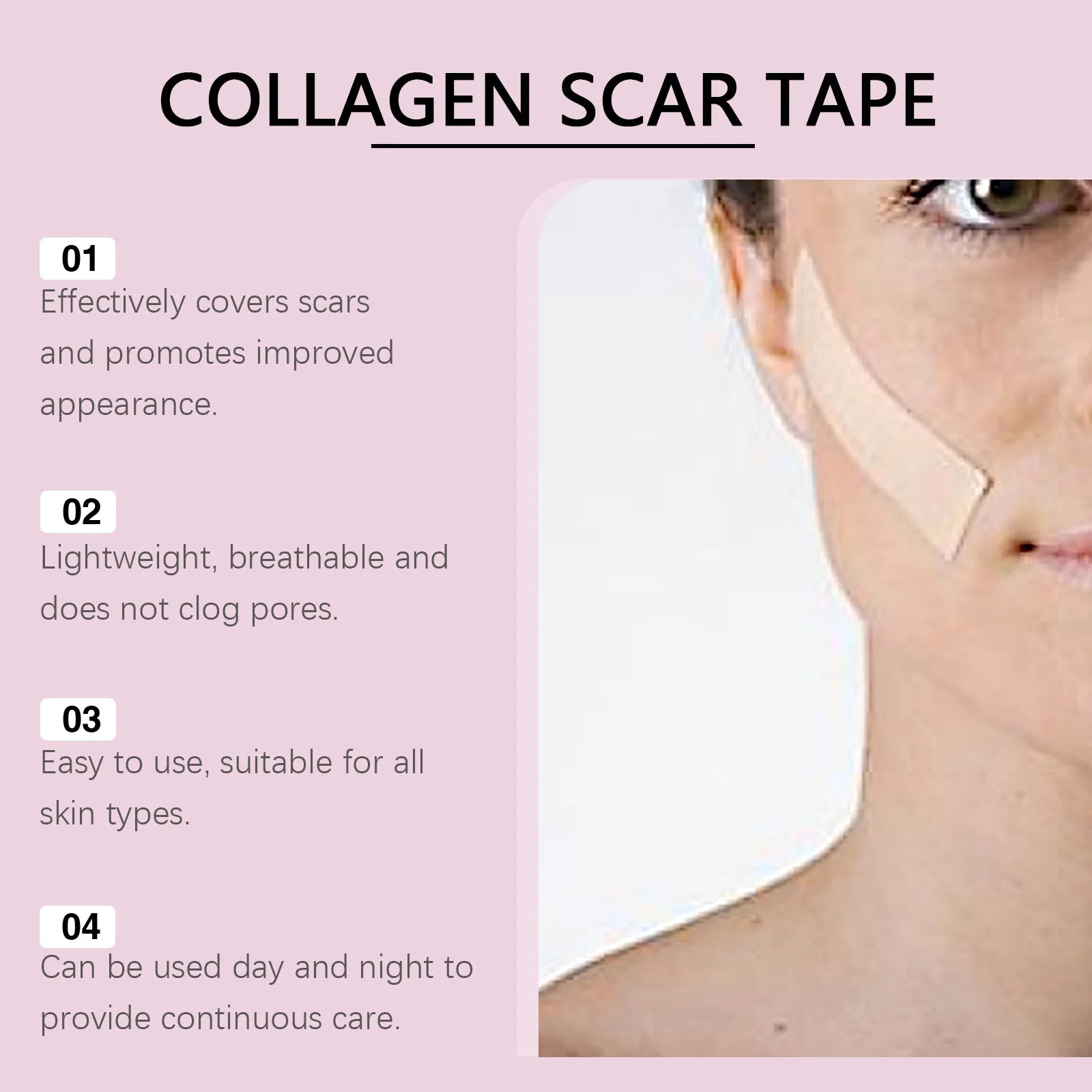 Silicone Collagen Scar Tape & Wrinkle Patch - 5