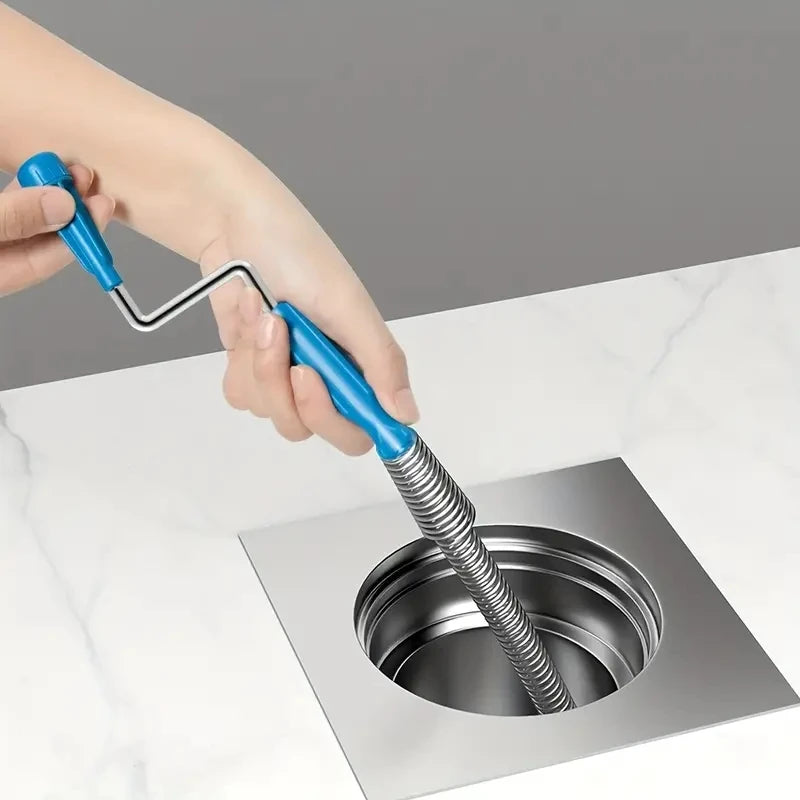 Drain Auger Pipe Snake Clog Remover for Sinks Toilets and Showers - 2