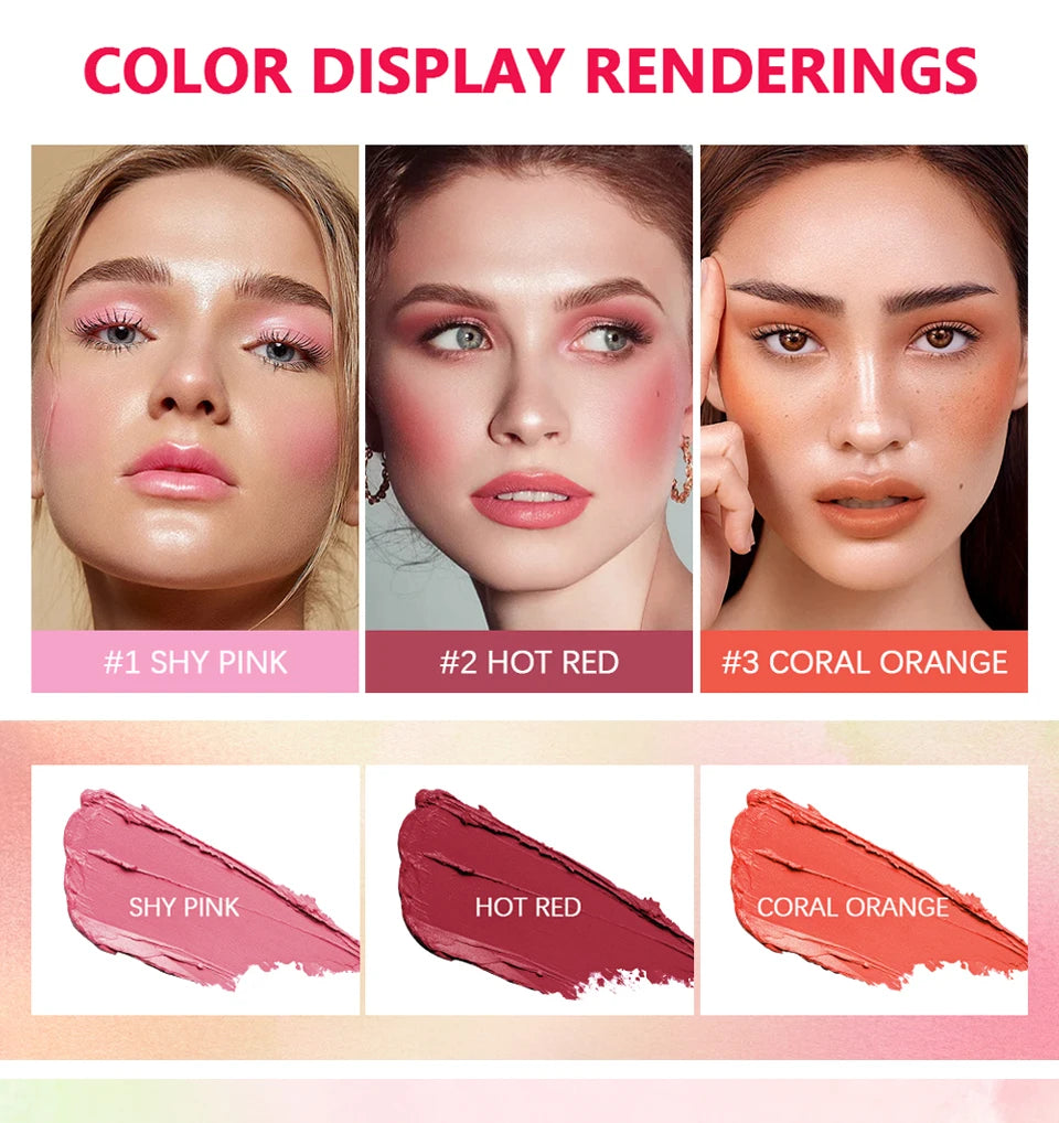 Korean Blush Stick Matte Cream Blusher & Tinted Makeup Stick - 8