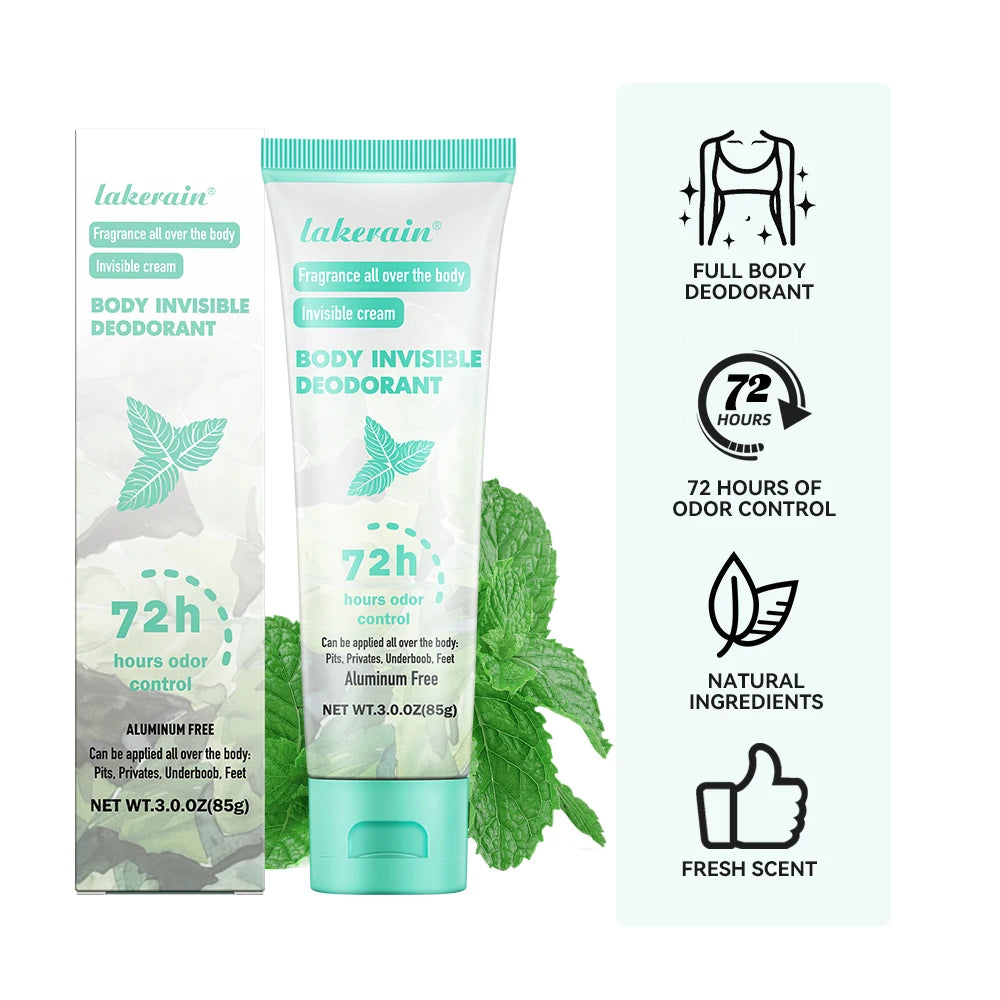 Mint Fragrance Long Lasting Odor Control Deodorant Cream